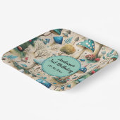 マッシュルームフェアリーランドバースデーパーティー ペーパープレート (傾斜あり)