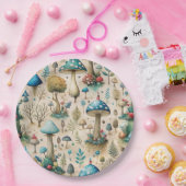 マッシュルームフェアリーランド ペーパープレート (パーティー)