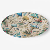 マッシュルームフェアリーランド ペーパープレート (アングル)