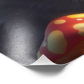 マッシュルームフォレストマジカルファンタジー猫 フォトプリント (角)