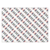 マッシュルームフラワーウッドランドカラフルスプラッシュ テーブルクロス (正面(横))