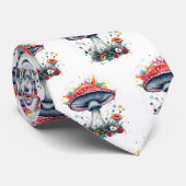 マッシュルームフラワーウッドランドカラフルスプラッシュ ネクタイ (ロール)