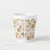 マッシュルームブラウンラテマグ カフェラテマグ (正面)