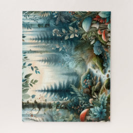 マッシュルームホロー自然フォレストクリーク ジグソーパズル