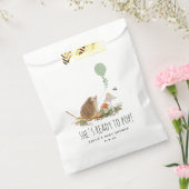 マッシュルームポップ・アートのハリネズミ赤ちゃんシャワー準備 フェイバーバッグ (封をした状態)