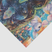 マッシュルームマウス神秘的な森の切り離し 薄葉紙 (詳細)