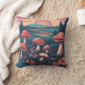 マッシュルームメドウD11 クッション (ブランケット)