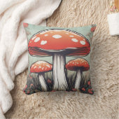 マッシュルームメドウD17 クッション (ブランケット)