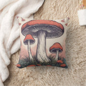マッシュルームメドウD19 クッション (ブランケット)