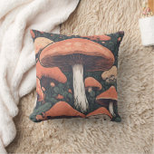 マッシュルームメドウD28 クッション (ブランケット)