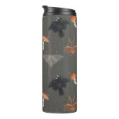 マッシュルームモスバタフライパターン タンブラー (回転右)