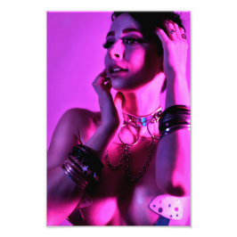 マッシュルームレイブガール フォトプリント           