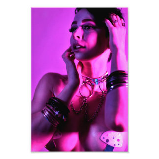 マッシュルームレイブガール フォトプリント           