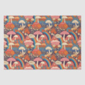 マッシュルームレインボーレトロコテージコア 薄葉紙 (正面)