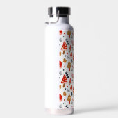 マッシュルームレッドウッドランドキッズキュートフローラスクール ウォーターボトル (右面)