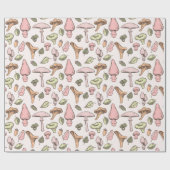 マッシュルーム包装紙 ラッピングペーパー (フラット)