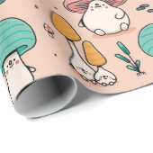 マッシュルーム包装紙 ラッピングペーパー (ロールコーナー)