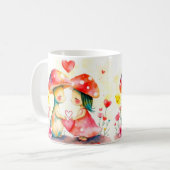 マッシュルーム愛好家 コーヒーマグカップ (正面左)