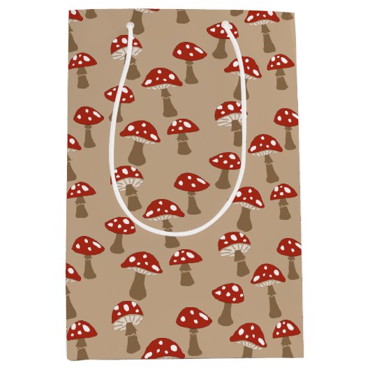 マッシュルーム抱き枕 ミディアムペーパーバッグ (正面)