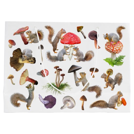 マッシュルーム抱き枕 ラージペーパーバッグ (裏面)