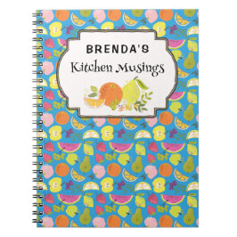 マッシュルーム柄カスタム手帳 ノートブック