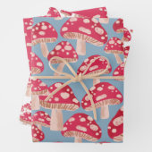 マッシュルーム森林包装紙セット ラッピングペーパーシート (インサイチュ)