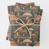 マッシュルーム森林包装紙 ラッピングペーパーシート (インサイチュ)