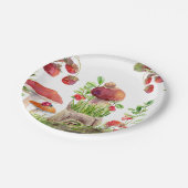 マッシュルーム森林虫ベビーシャワー ペーパープレート (アングル)