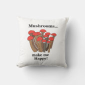 マッシュルーム植物赤キノコ クッション (正面)