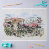 マッシュルーム水の色の分離 薄葉紙 (クラフト)