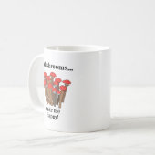 マッシュルーム煮込み赤キノコ コーヒーマグカップ (正面左)