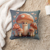 マッシュルーム科のナシガニ クッション (ブランケット)