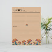 マッシュルーム素朴ファミリーレシピカード (スタンド正面)