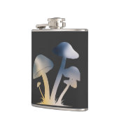 マッシュルーム自然環境ライフシルエットスタイル フラスク (左)