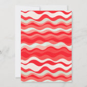 マッシュルーム赤い水の色の森の赤素朴ちゃんシャワー サンキューカード (裏面)