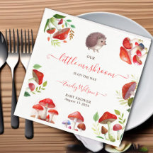 マッシュルーム赤い水の色の森の赤素朴ちゃんシャワー