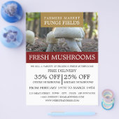 マッシュルーム農家広告ズ チラシ (シングル)