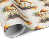 マッシュルーム、アマニタムスカリア ラッピングペーパー (ロールコーナー)