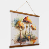 マッシュルーム、アマニタムスカリア 吊り下げ型タペストリー (傾斜あり)