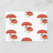 マッシュルーム、アマニタ・ムスカリア 名刺 (裏面)