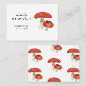 マッシュルーム、アマニタ・ムスカリア 名刺 (正面/裏面)