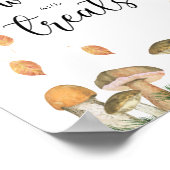 マッシュルーム – スイーツとお菓子ベビーシャワー ポスター (角)