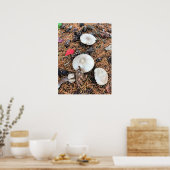 マッシュルーム&パインコーン ポスター (キッチン)