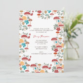 マッシュルーム&フローラミッドセンチュリーバースデーパーティー 招待状 (スタンド正面)