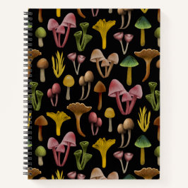 マッシュルーム、地衣類カラフル菌 ノートブック