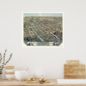 マッシヨン, OHパノラママップ – 1870 ポスター (キッチン)