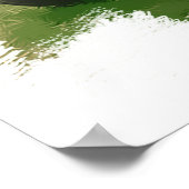 マッシーファーガソンレッドトラクターインザフィールド ポスター (角)