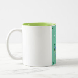 マッジョーレ湖イタリア – スイスの地図 ツートーンマグカップ