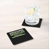 マッスルのインストール待ちトレーニング スクエアペーパーコースター (インサイチュ)