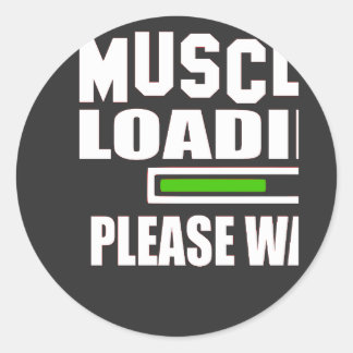 マッスルのロードが楽しいお待ち ラウンドシール